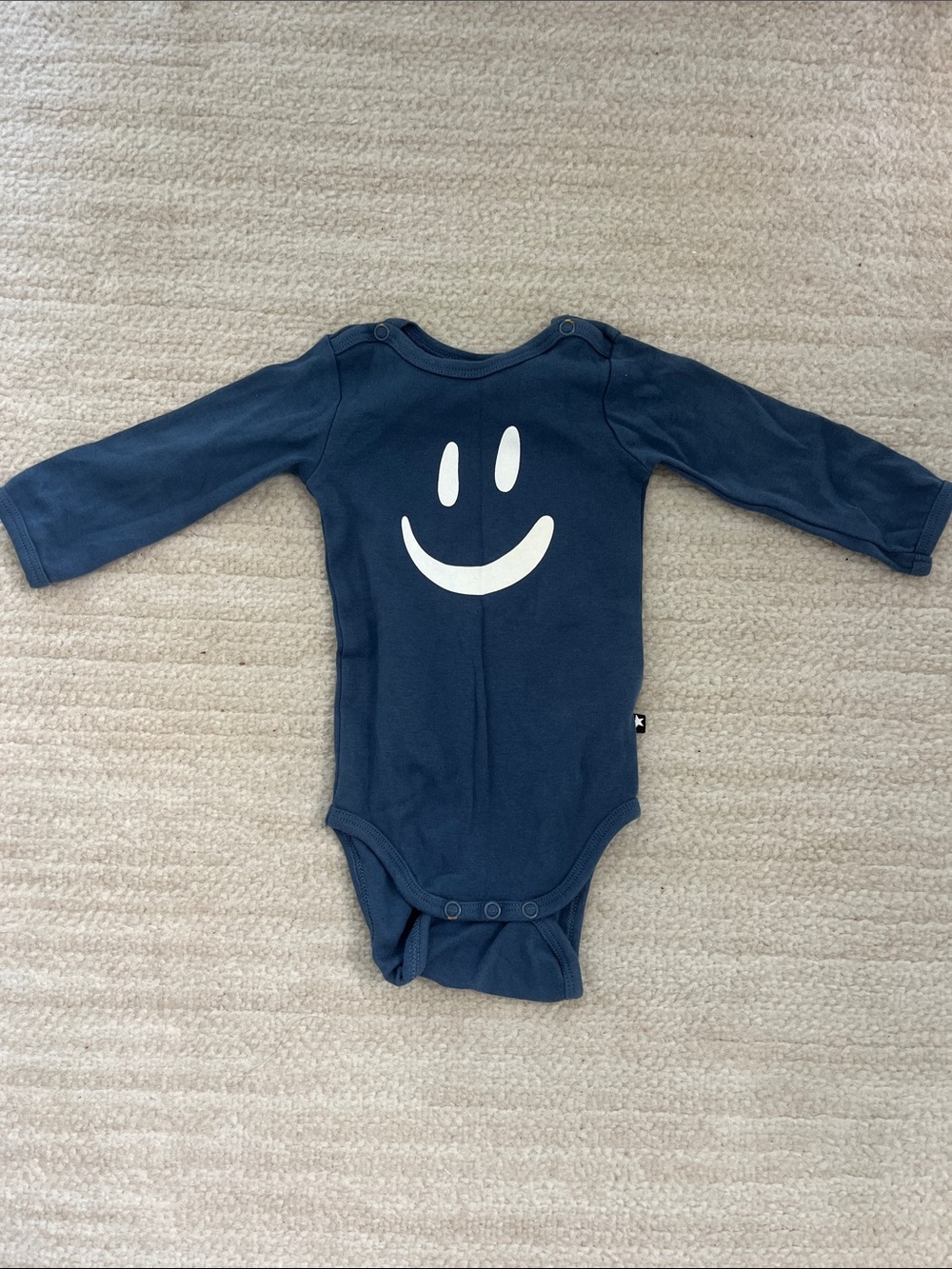 MOLO Smiley Face Long-Sleeve Baby One-Piece
